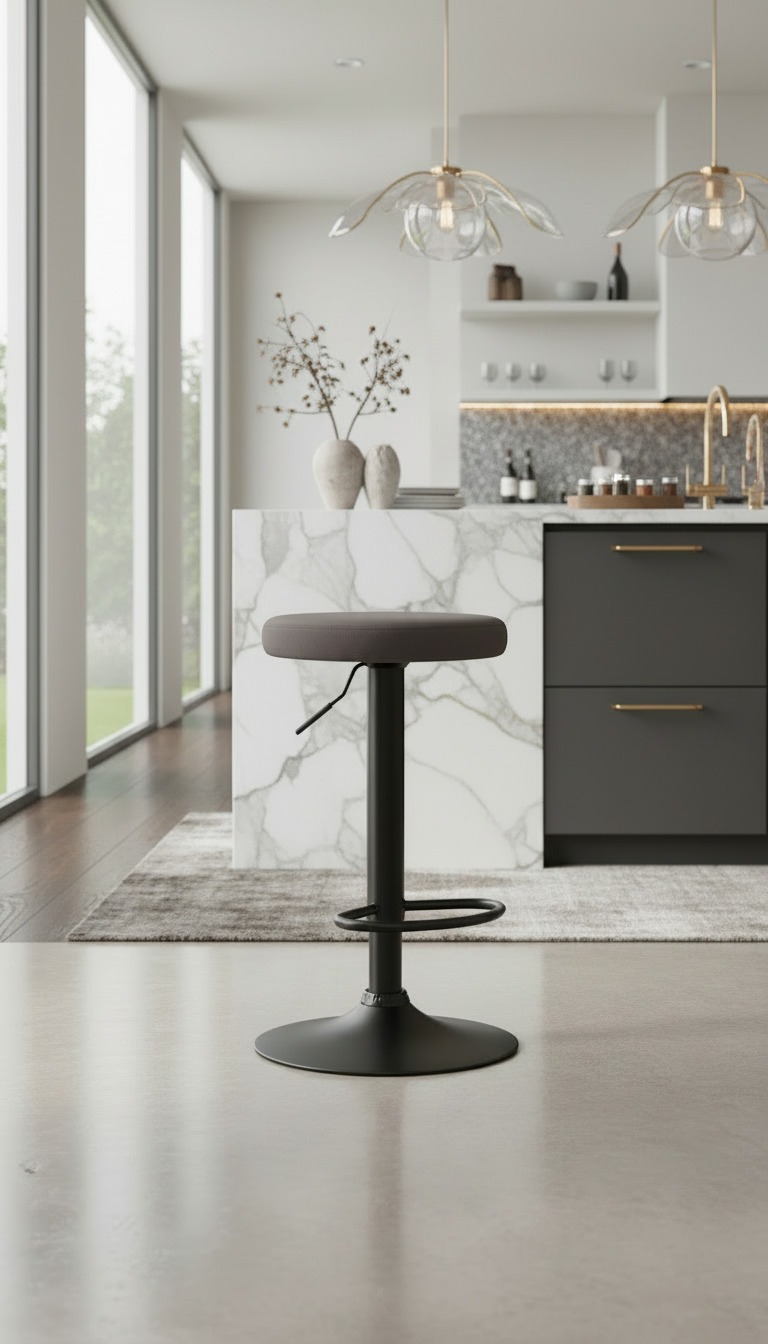 Modern velvet barkruk draaibaar en verstelbaar - meerdere kleuren