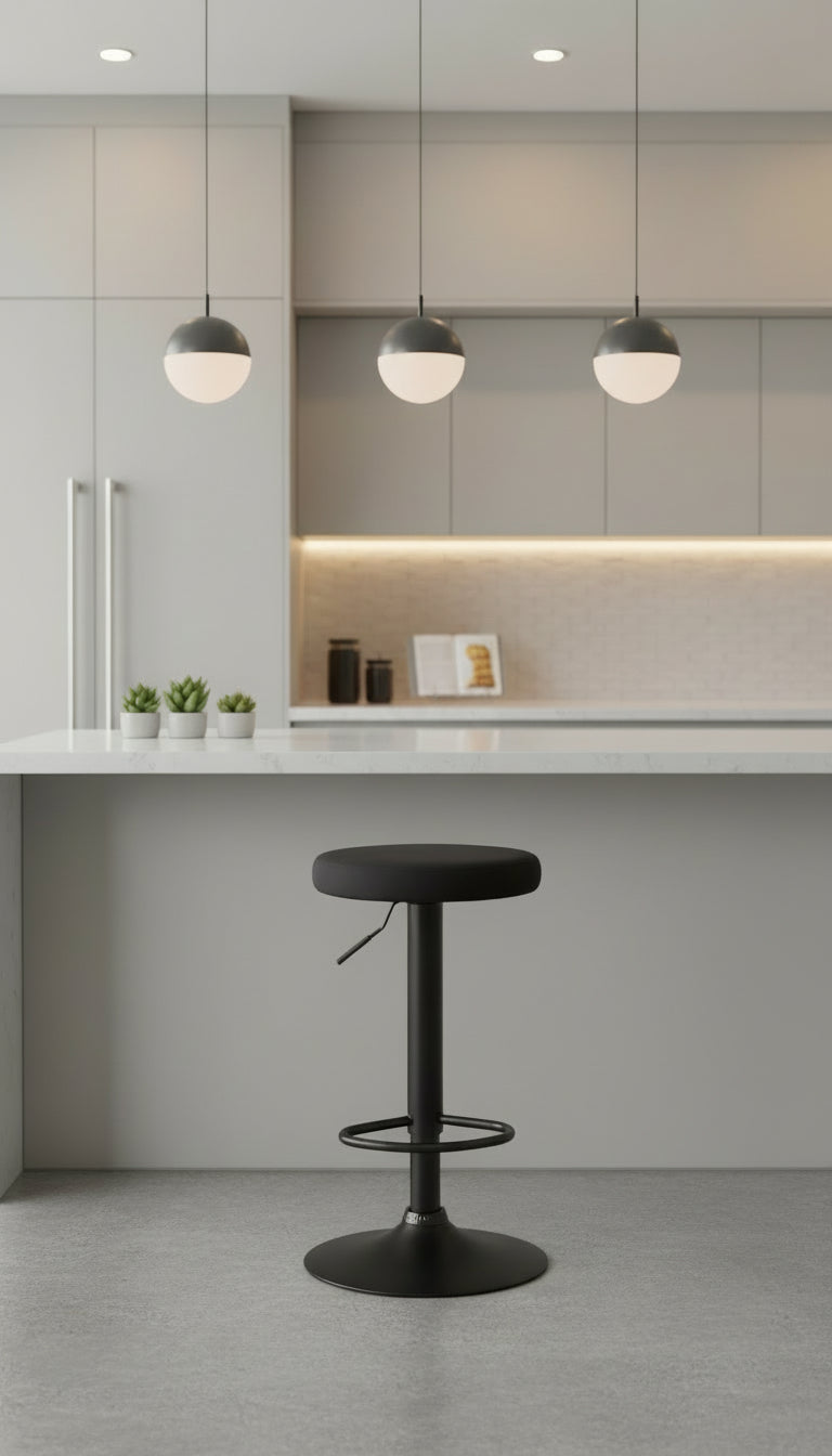 Modern velvet barkruk draaibaar en verstelbaar met metalen frame - meerdere kleuren