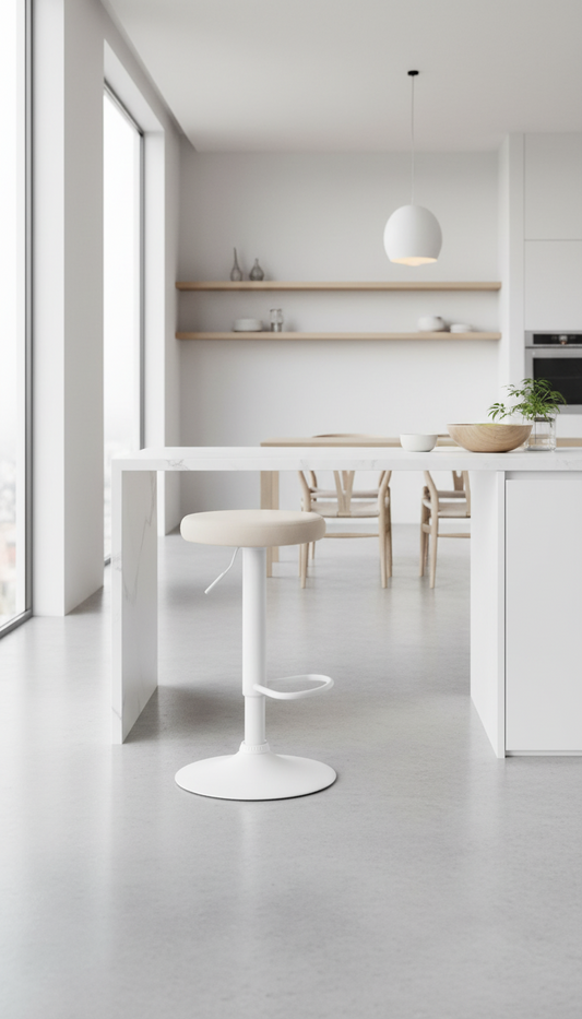 Modern velvet barkruk draaibaar en verstelbaar - meerdere kleuren