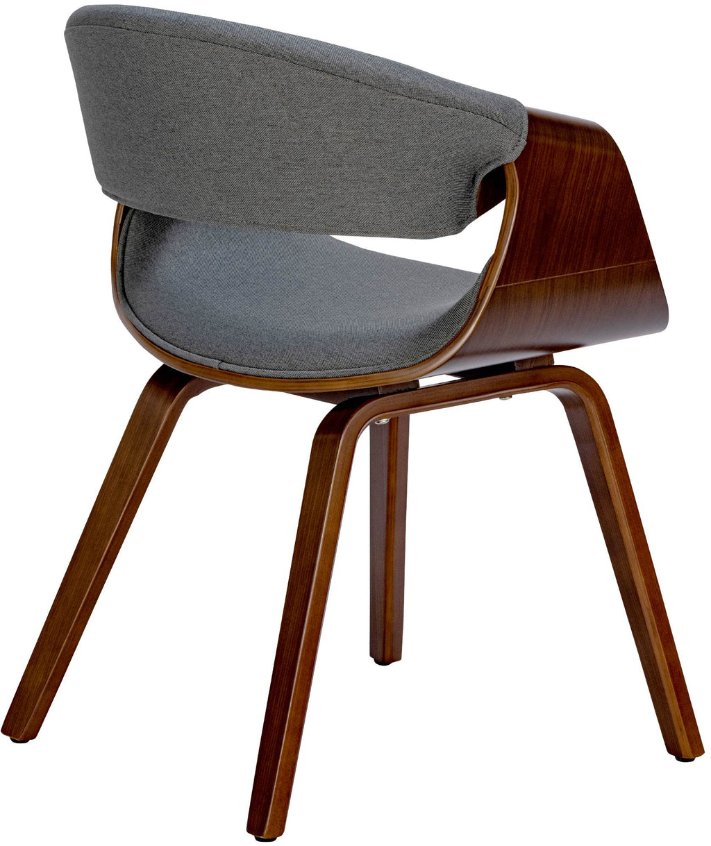 2 design stoelen set ergonomisch met armleuning van hout en stof - meerdere kleuren