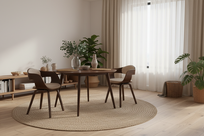 2 vintage stoelen set hout met armleuning - meerdere kleuren