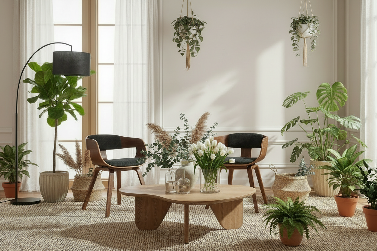 2 vintage stoelen set hout met armleuning - meerdere kleuren