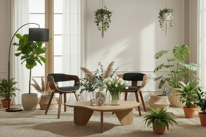 2 vintage stoelen set hout met armleuning - meerdere kleuren