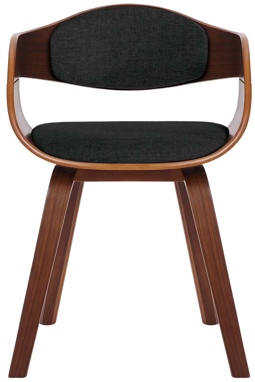 2 vintage stoelen set met armleuning van donker hout en stof - meerdere kleuren