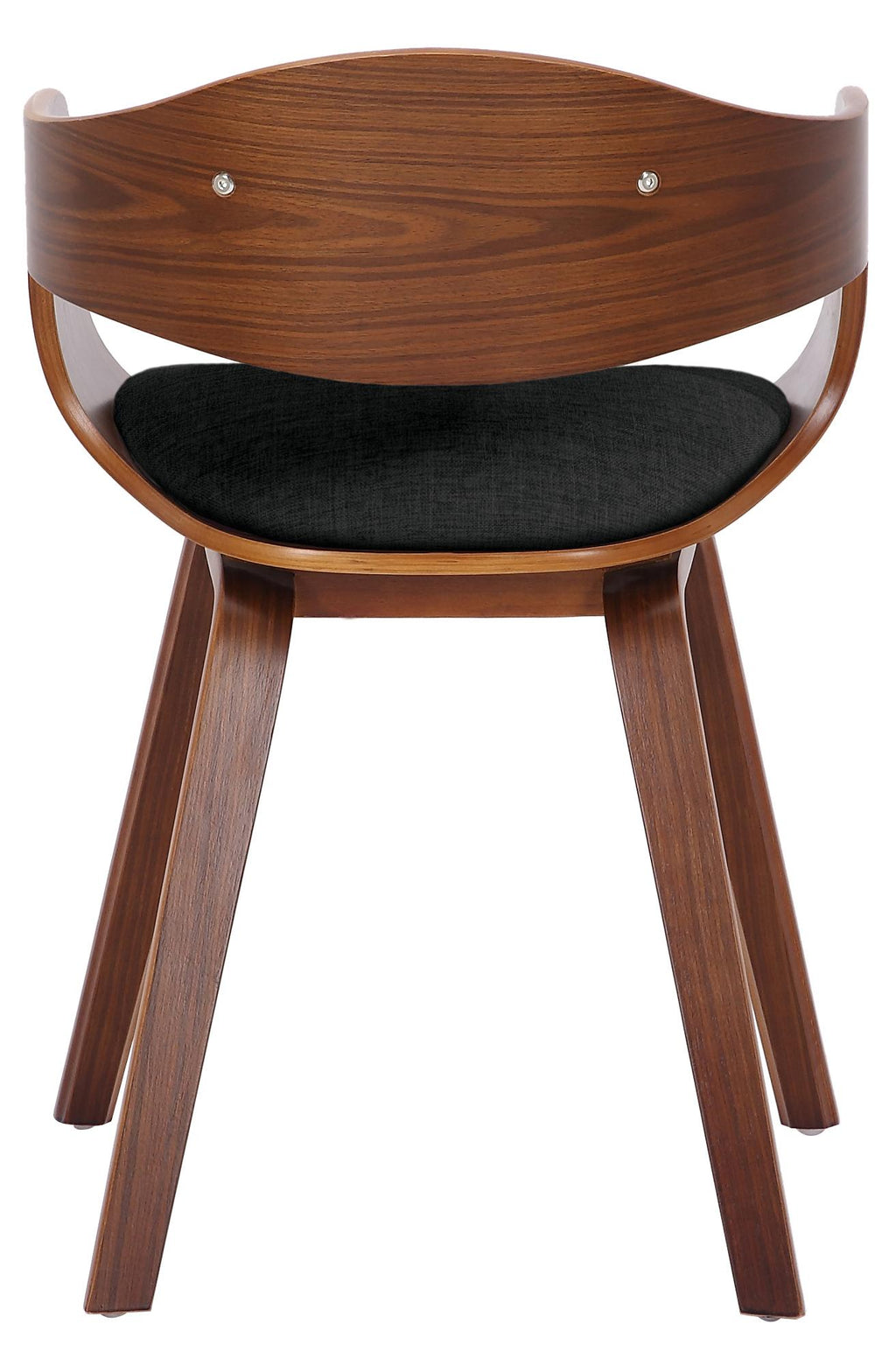 2 vintage stoelen set met armleuning van donker hout en stof - meerdere kleuren