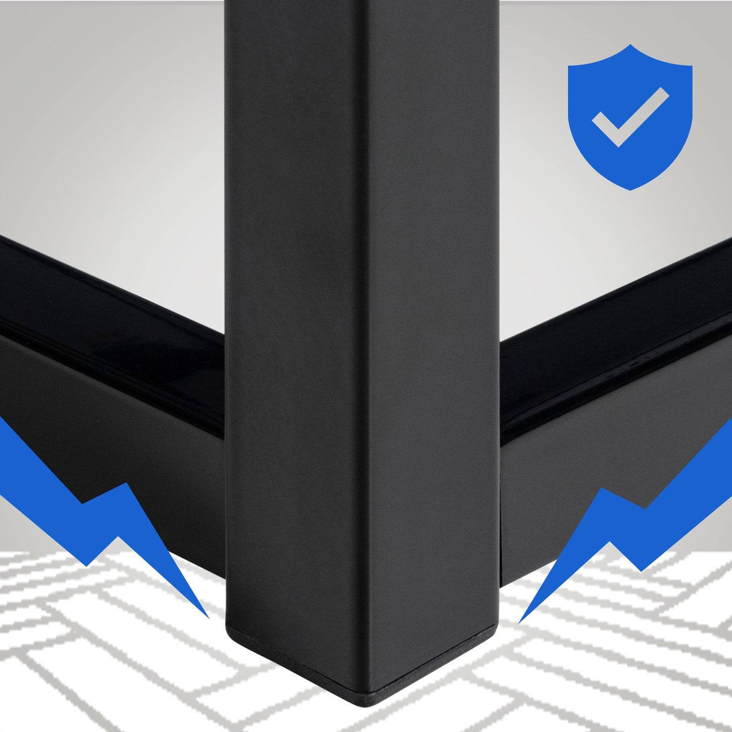 Metalen bedframe minimalistisch zwart - meerdere maten