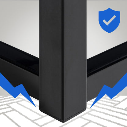 Metalen bedframe minimalistisch zwart - meerdere maten