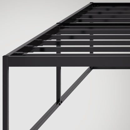 Metalen bedframe minimalistisch zwart - meerdere maten