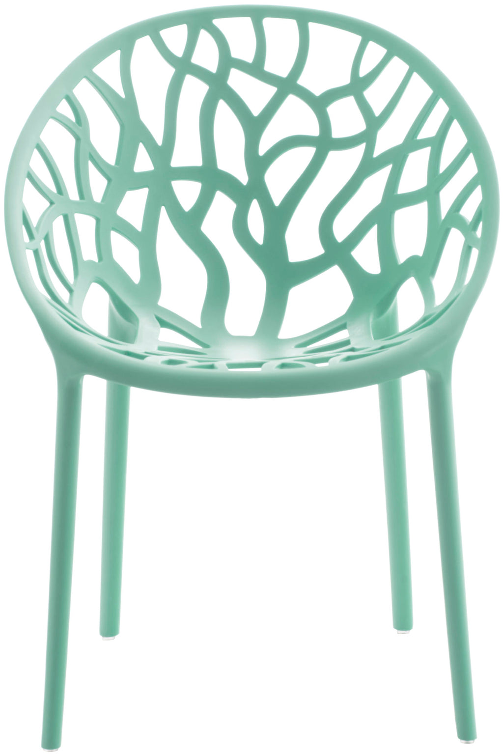 Set van 4 design tuinstoelen van gerecycled kunststof - meerdere kleuren