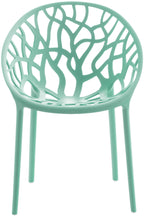 Set van 4 design tuinstoelen van gerecycled kunststof - meerdere kleuren