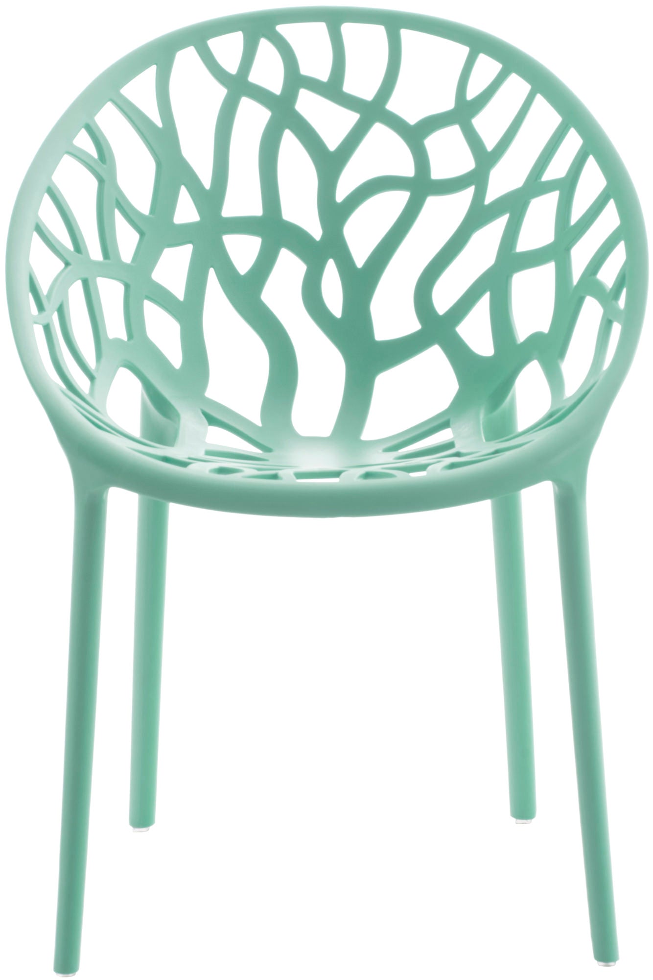 Set van 4 design tuinstoelen van gerecycled kunststof - meerdere kleuren