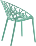 Set van 4 design tuinstoelen van gerecycled kunststof - meerdere kleuren
