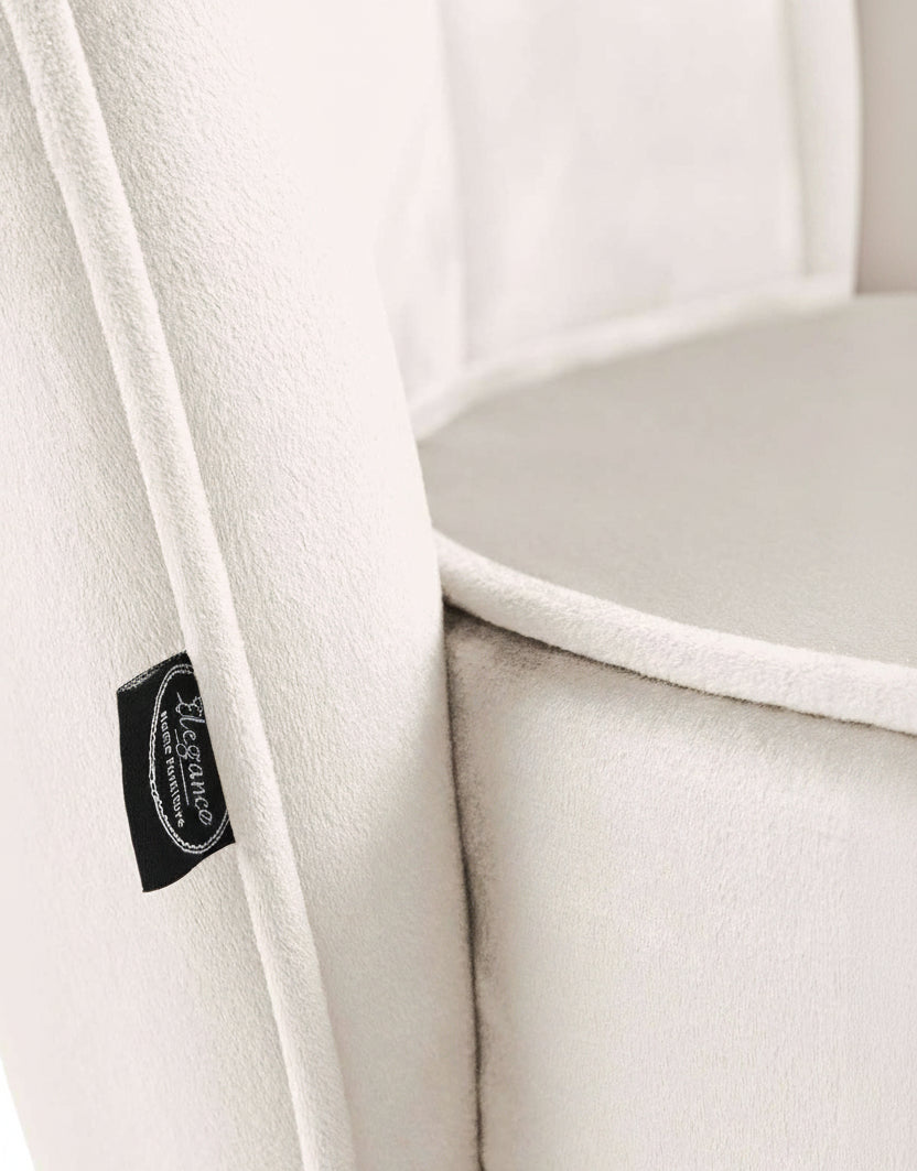 Retro fauteuil lounge schelp stoel fluweel met gouden poten - meerdere kleuren