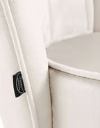 Retro fauteuil lounge schelp stoel fluweel met gouden poten - meerdere kleuren