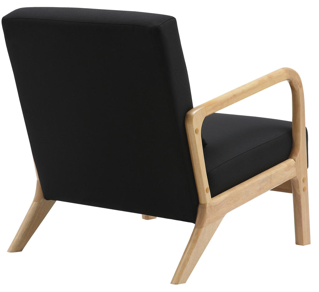 Design vintage fauteuil lounge stoel met armleuningen van rubber hout - meerdere kleuren