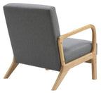 Design vintage fauteuil lounge stoel met armleuningen van rubber hout - meerdere kleuren