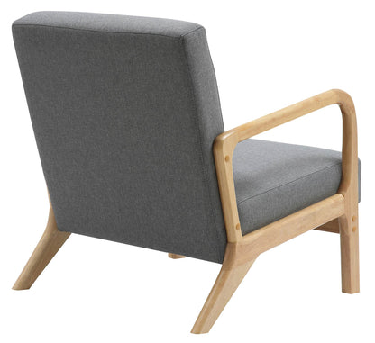 Design vintage fauteuil lounge stoel met houten armleuningen - meerdere kleuren