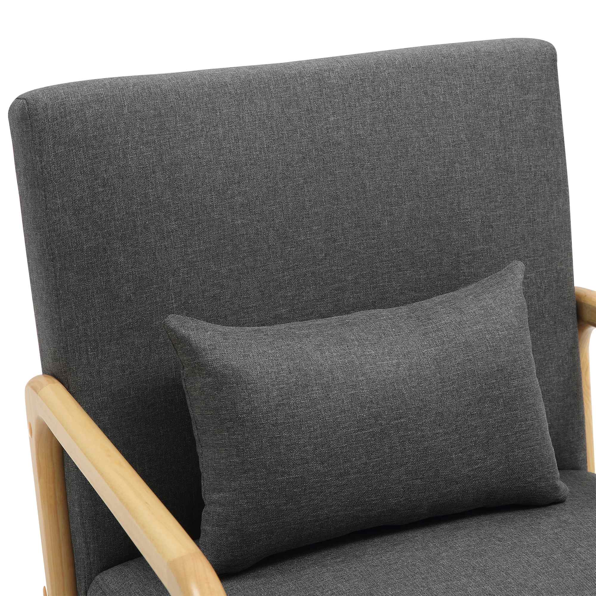 Design vintage fauteuil lounge stoel met armleuningen van rubber hout - meerdere kleuren
