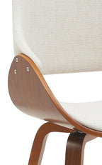 2 design stoelen set woonkamer van hout en stof - meerdere kleuren