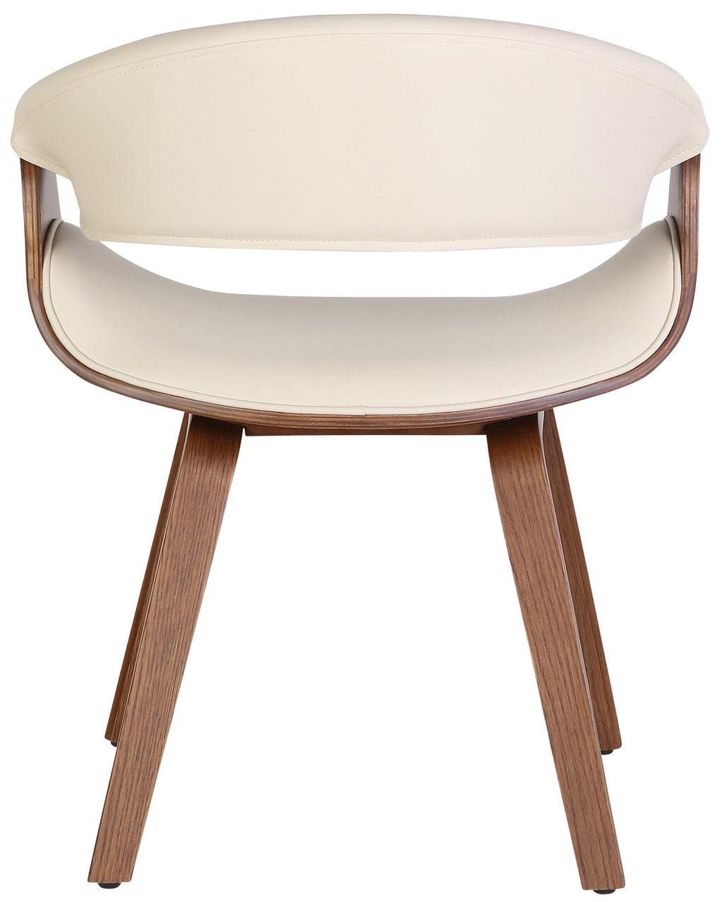 Design stoel ergonomisch met armleuning van hout en kunstleer - meerdere kleuren