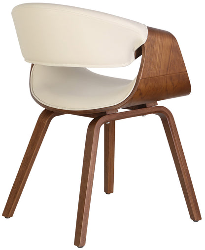 2 design stoelen set ergonomisch met armleuning hout - meerdere kleuren