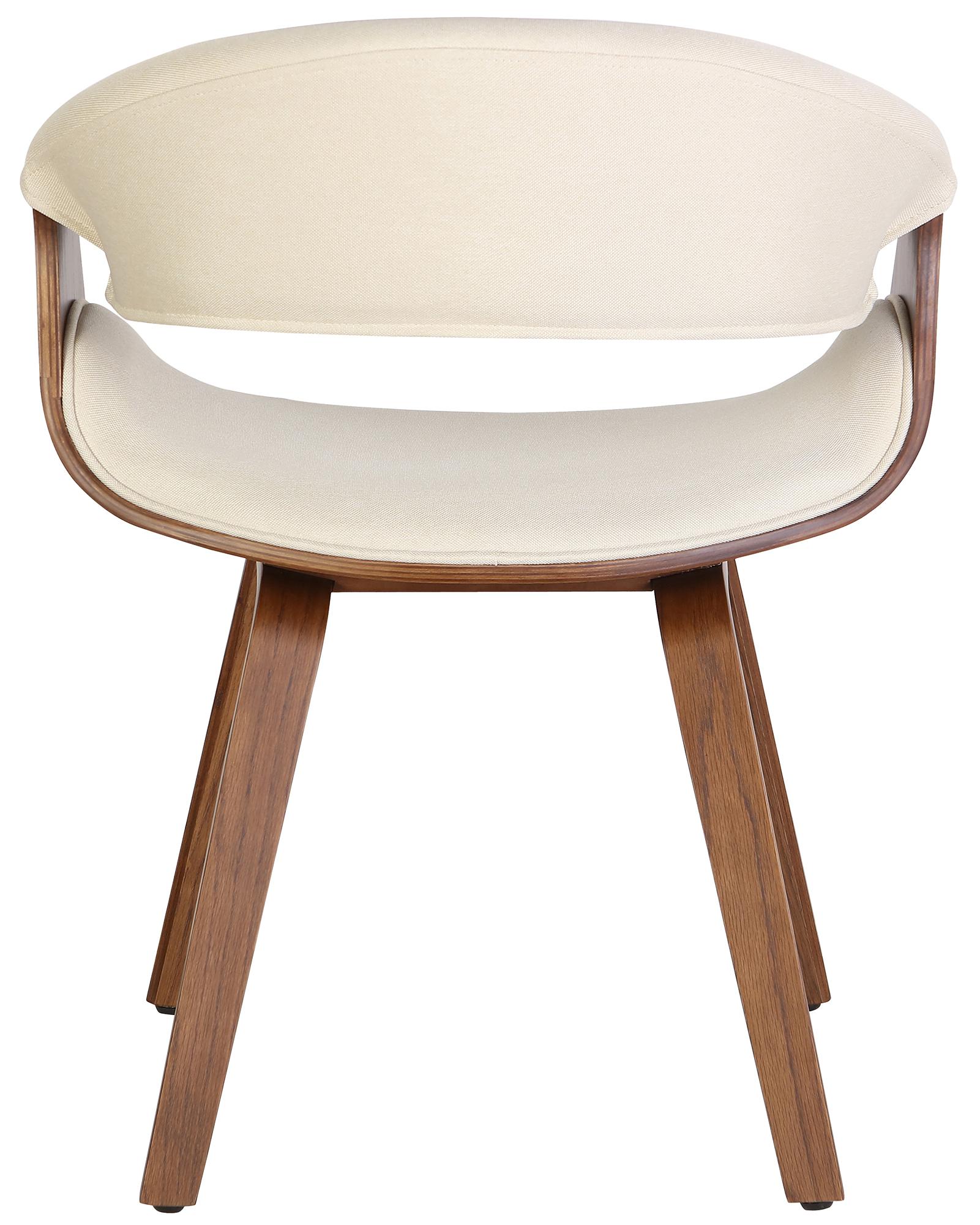 Design stoel ergonomisch met armleuning van hout en stof - meerdere kleuren