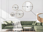 Wandspiegel modern rond - meerdere kleuren en maten