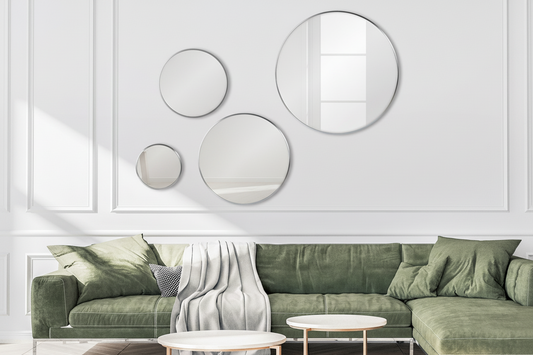 Wandspiegel modern rond - meerdere kleuren en maten