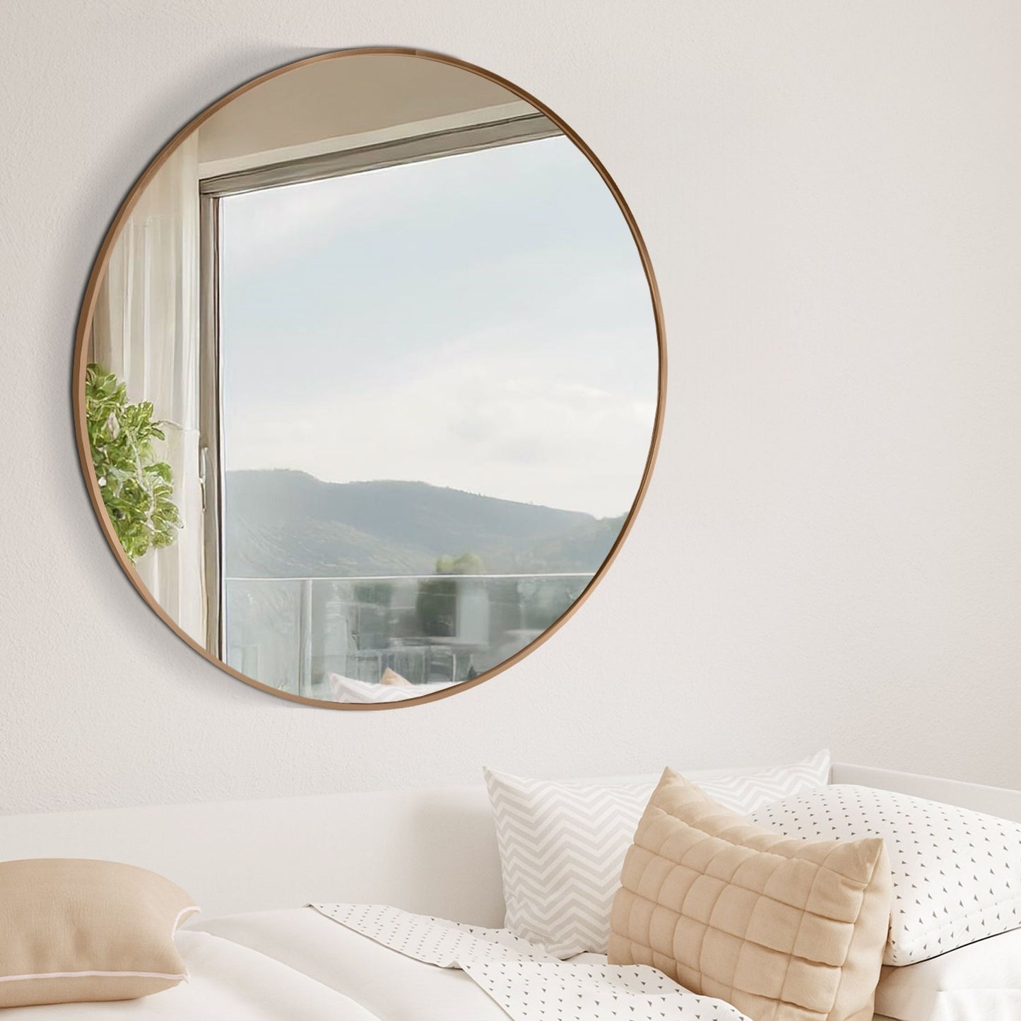 Wandspiegel modern rond - meerdere kleuren en maten