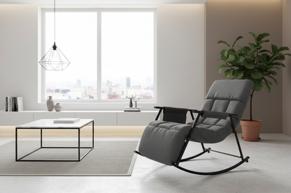 Schommelstoel met verstelbare rugleuning - meerdere kleuren