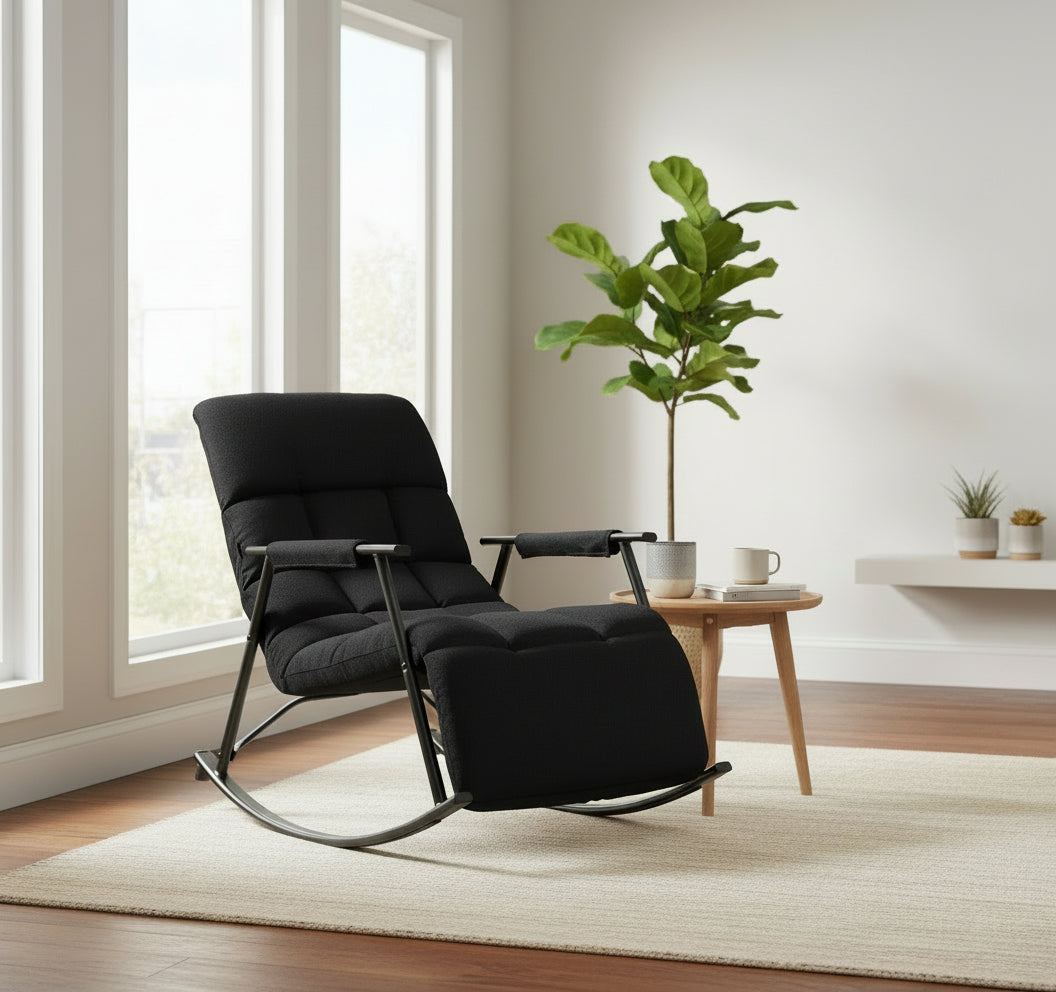 Schommelstoel met verstelbare rugleuning - meerdere kleuren