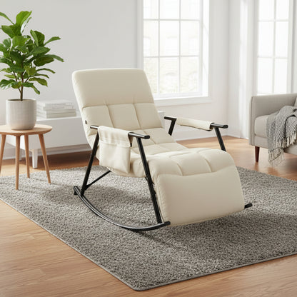 Schommelstoel met verstelbare rugleuning - meerdere kleuren