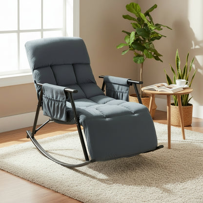 Schommelstoel met verstelbare rugleuning - meerdere kleuren