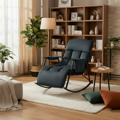 Schommelstoel met verstelbare rugleuning - meerdere kleuren