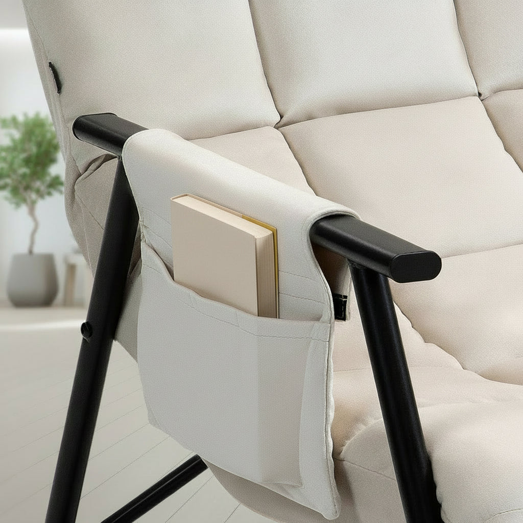 Schommelstoel met verstelbare rugleuning - meerdere kleuren