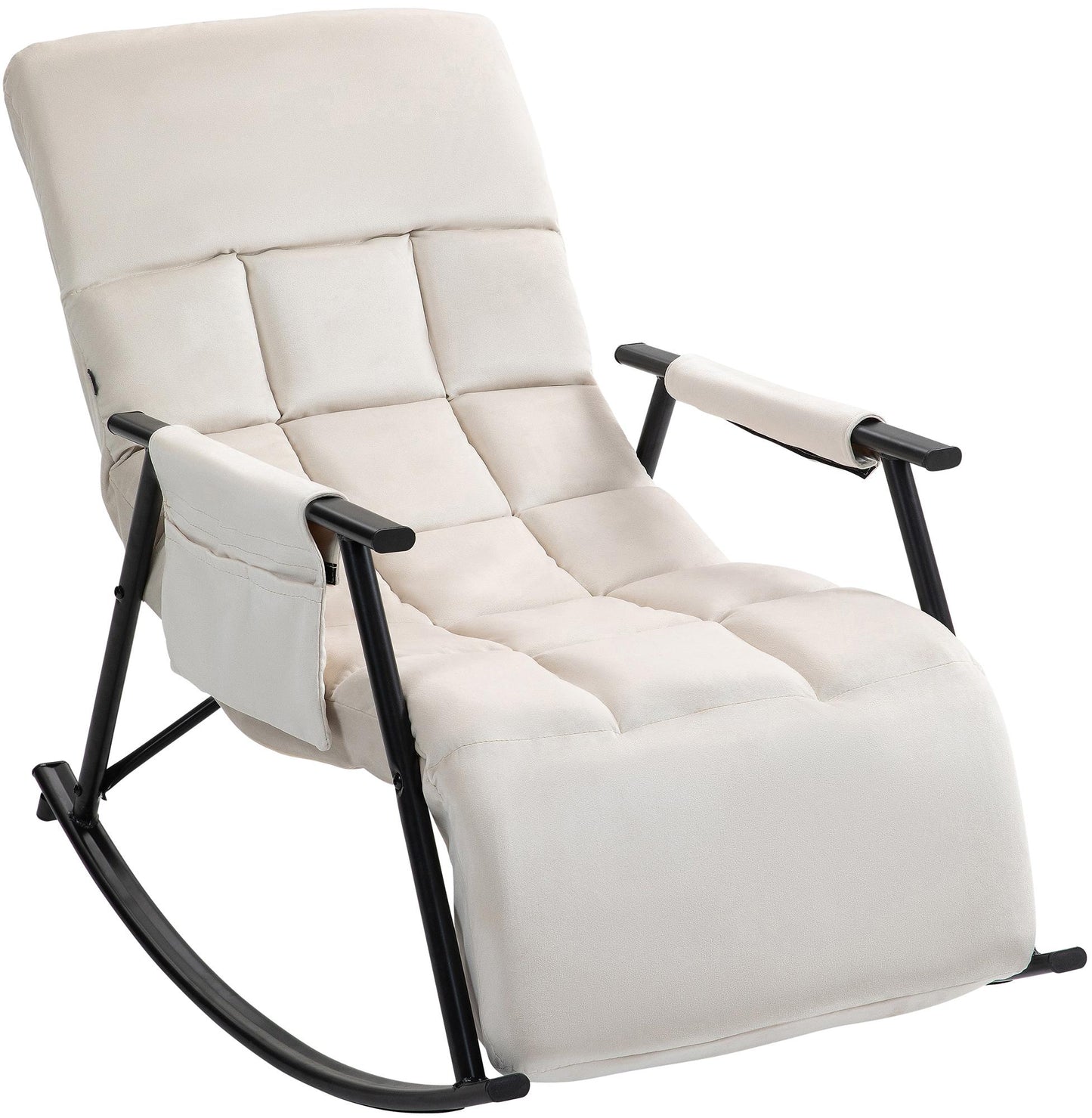 Schommelstoel met verstelbare rugleuning - meerdere kleuren