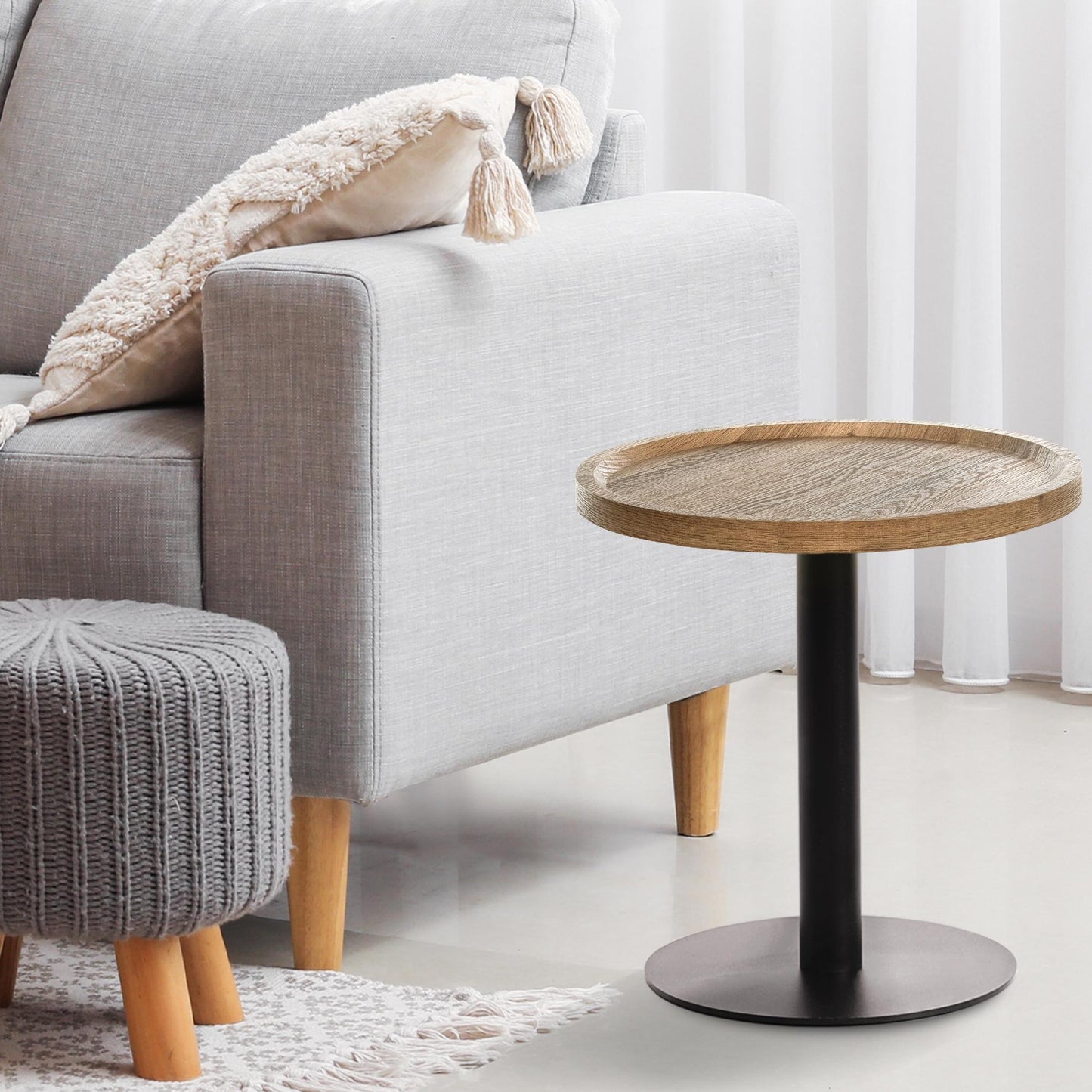 Bijzettafel rond Scandinavisch - meerdere kleuren