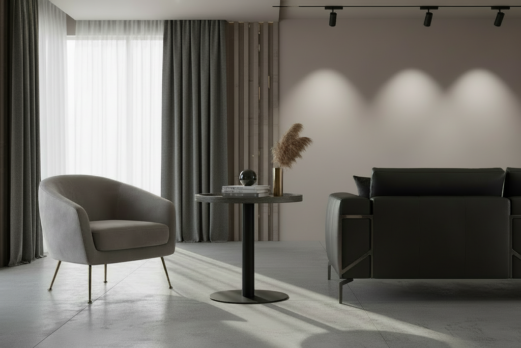 Bijzettafel rond Scandinavisch - meerdere kleuren