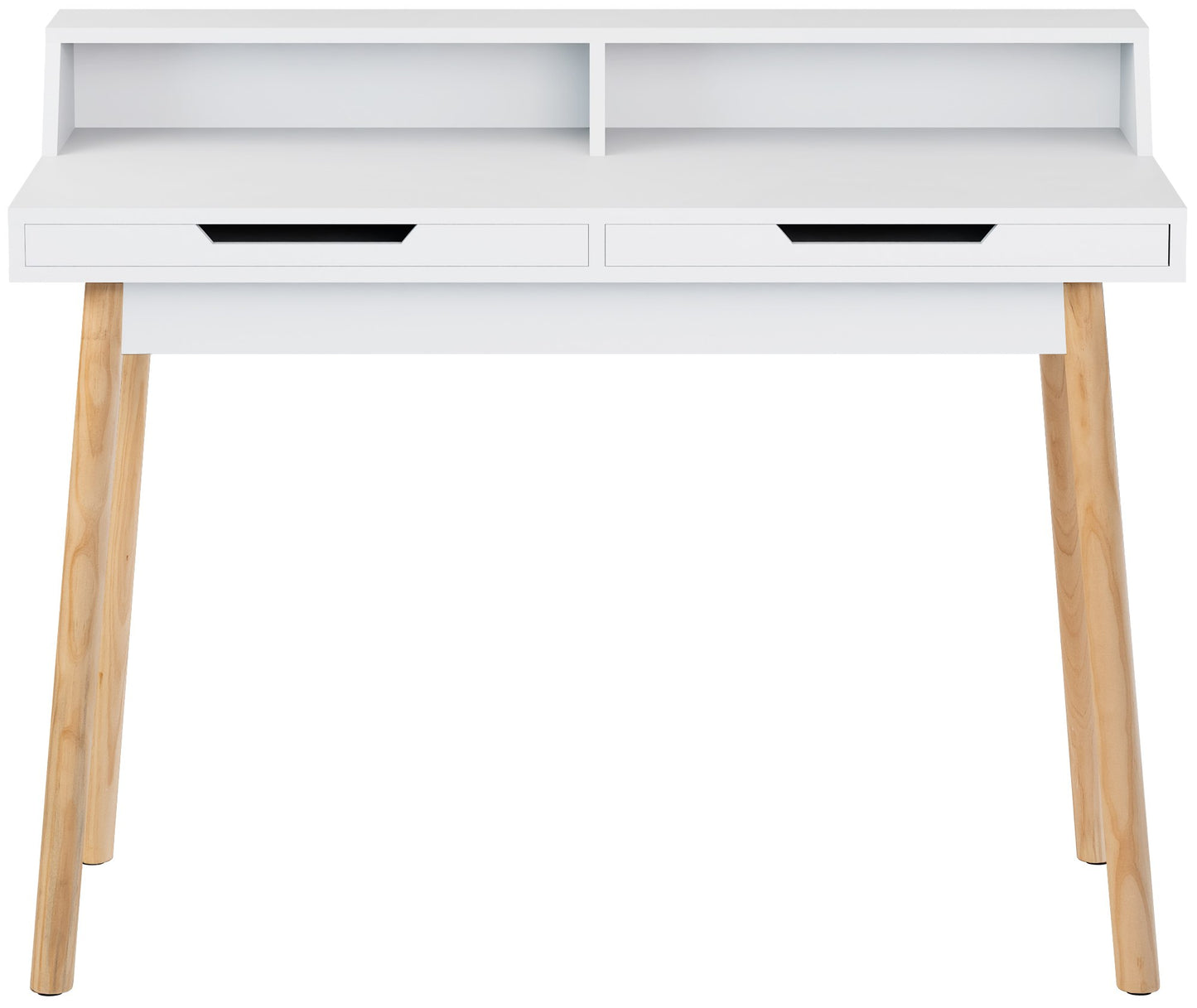 Modern bureau tafel van hout - wit en bruin