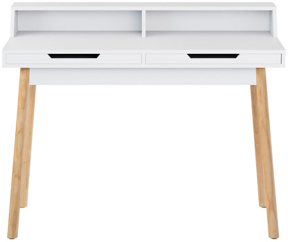 Modern bureau tafel van hout - wit en bruin