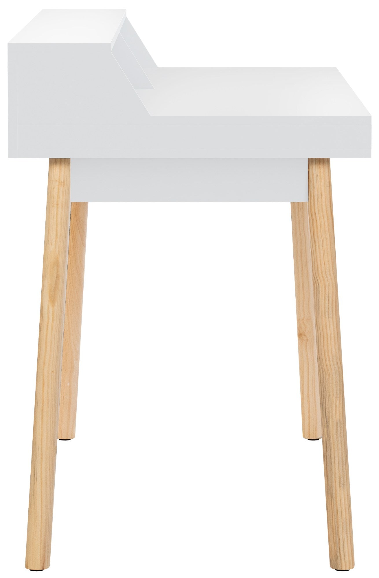 Modern bureau tafel van hout - wit en bruin