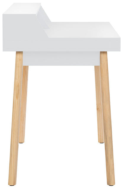 Modern bureau tafel van hout - wit en bruin