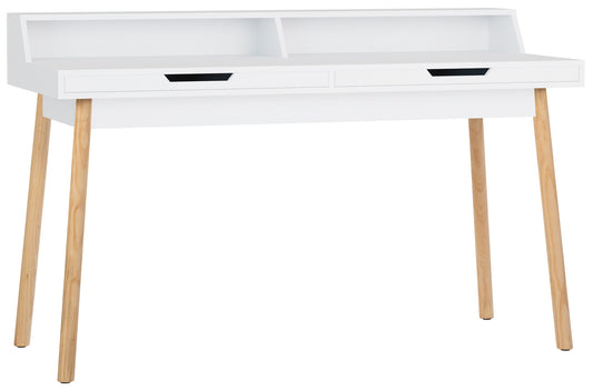 Modern bureau tafel van hout - wit en bruin