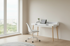 Modern bureau tafel van hout - wit en bruin