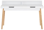 Modern bureau tafel van hout - wit en bruin