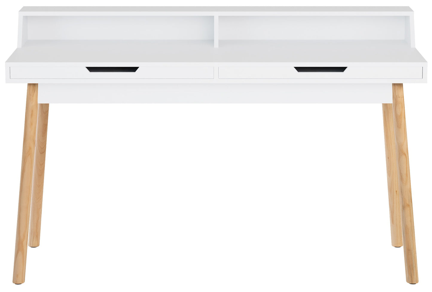 Modern bureau tafel van hout - wit en bruin