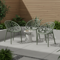 Set van 4 design tuinstoelen van gerecycled kunststof - meerdere kleuren