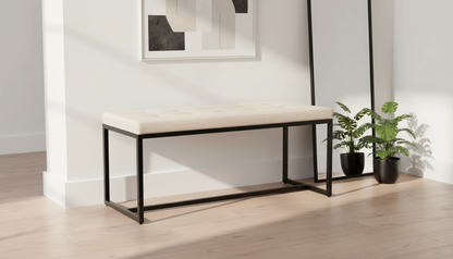 2-persoons bank zwart metaal - meerdere kleuren