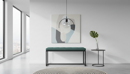 2-persoons bank zwart metaal - meerdere kleuren