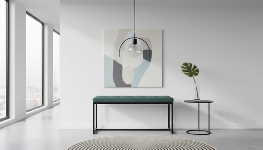 2-persoons bank zwart metaal - meerdere kleuren